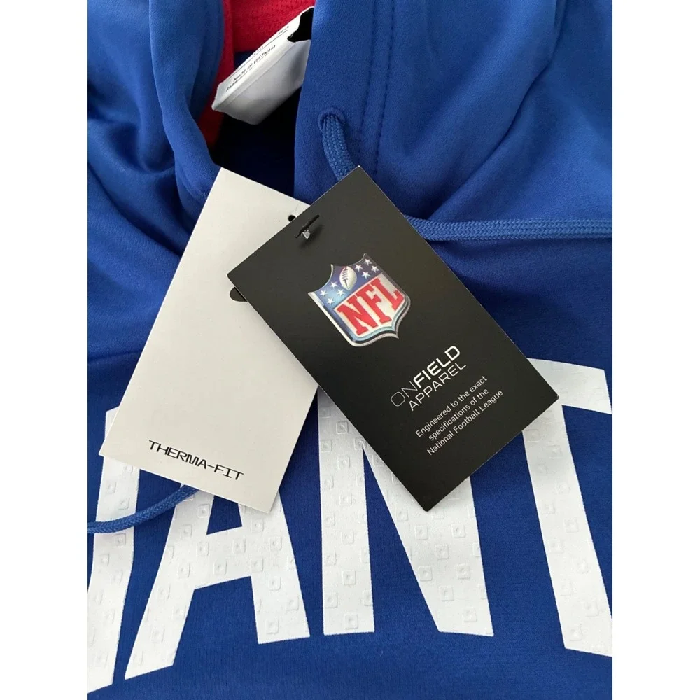 New York Giants 3XL NWT Nike Sideline Athletic Stack Performance Pullover Hoodie - Picture 4 of 11